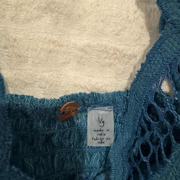 Free people fp one Adella Bralette in blue crochet lace night swim - Picture 6 of 6